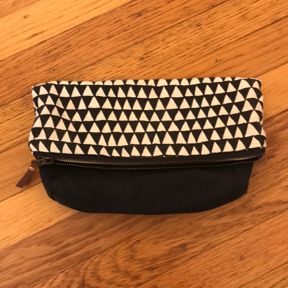 Bookhu block print fold over clutch
